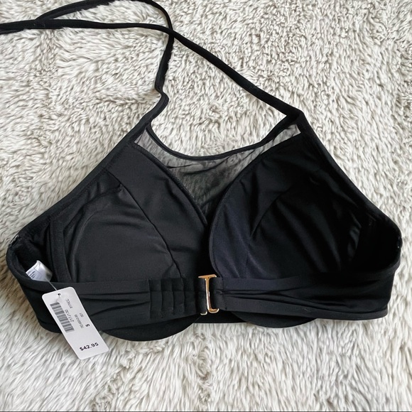 BNWT la Vie en Rose MESH High Neck Push-up Bikini Top Size S - Picture 2 of 7